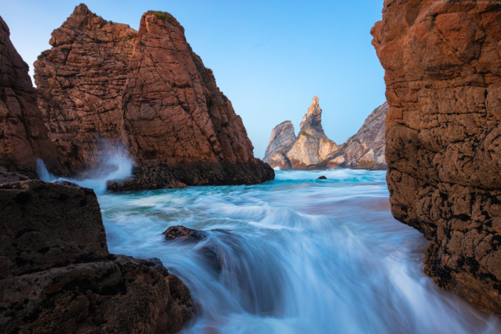 Seascape-Portugal-Algarve-Ursa-Beach-Coast-Orange-Rocks-Andreas-Kunz-