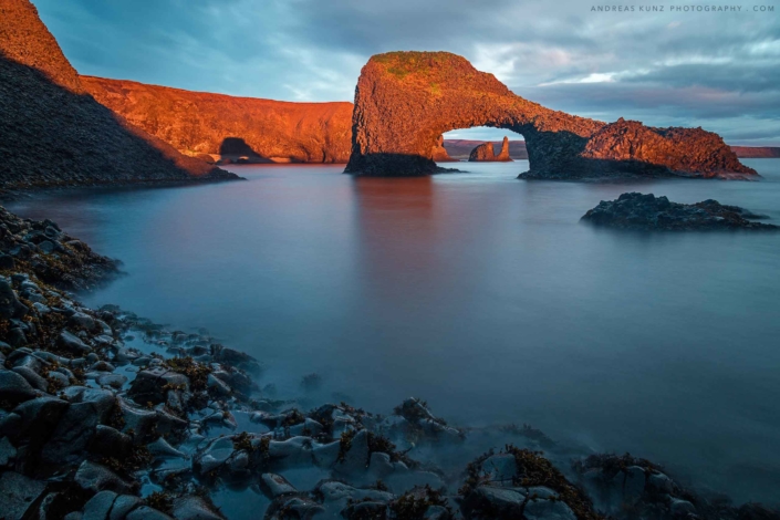 Iceland-seascape-rocks-sunrise-long-exposure-Andreas-Kunz-Photography