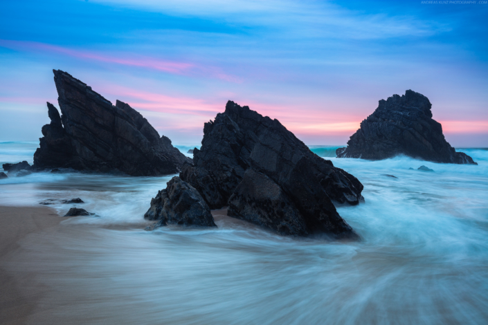 Seascape-Portugal-Praia-da-Adraga-Rocks-Sunset-Andreas-Kunz-Photography